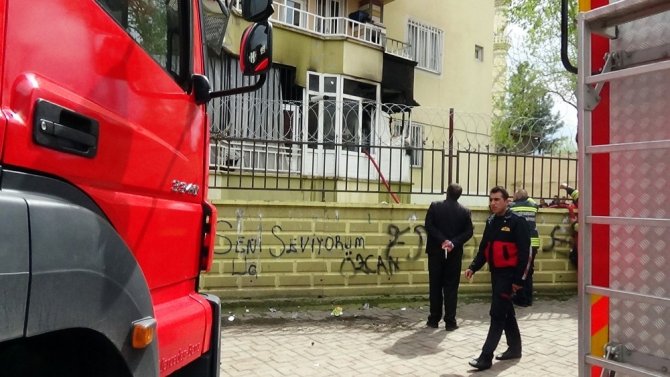 Diyarbakır’ın Bağlar ilçeisnde korkutan yangın