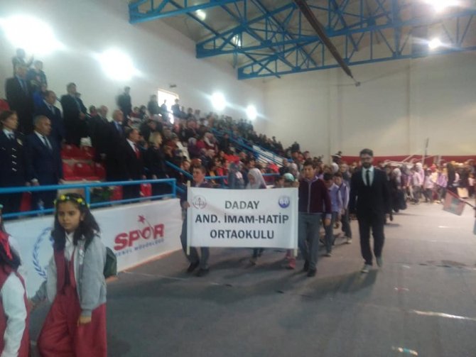 Egemenlik ve Çocuk Bayramı tüm yurtta olduğu gibi Daday'da da coşkuyla kutlandı.