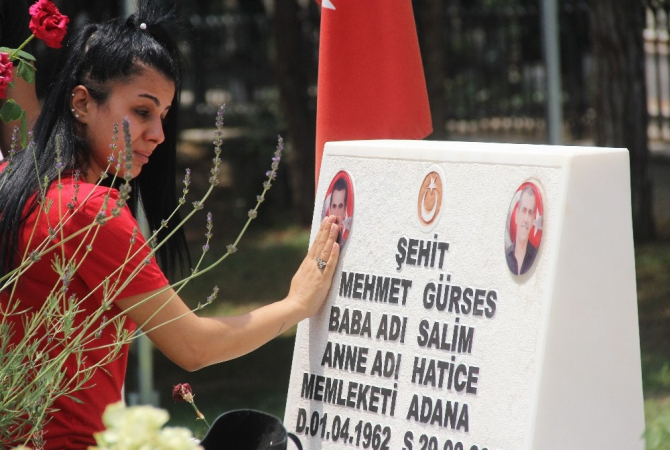 Babalar Günü’nü şehitlikte kutladı