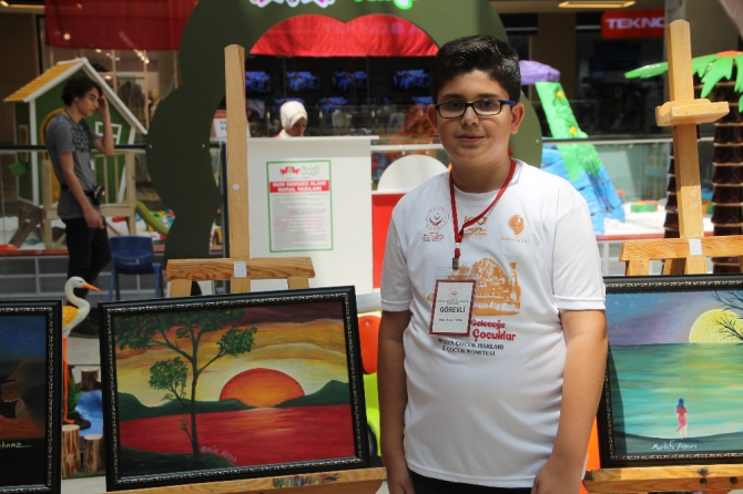 100. yıl anısına Yağlı Boya Resim Sergisi düzenlendi