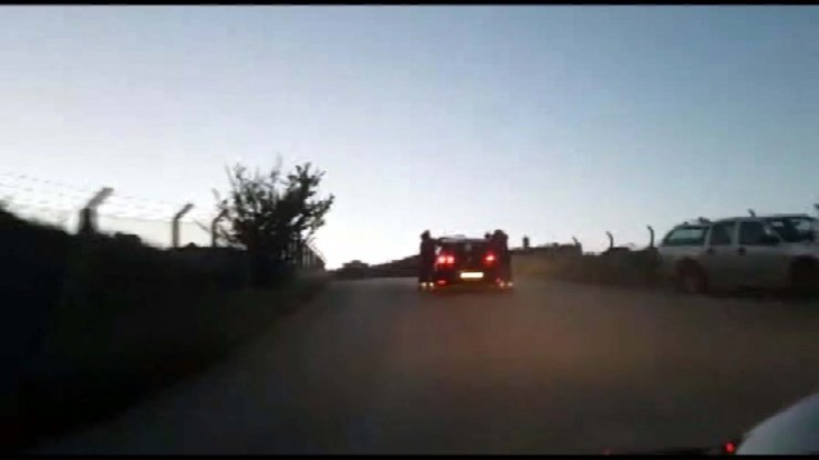 ANKARA'da Patenli gençlerin tehlikeli yolculuğu böyle görüntülendi!