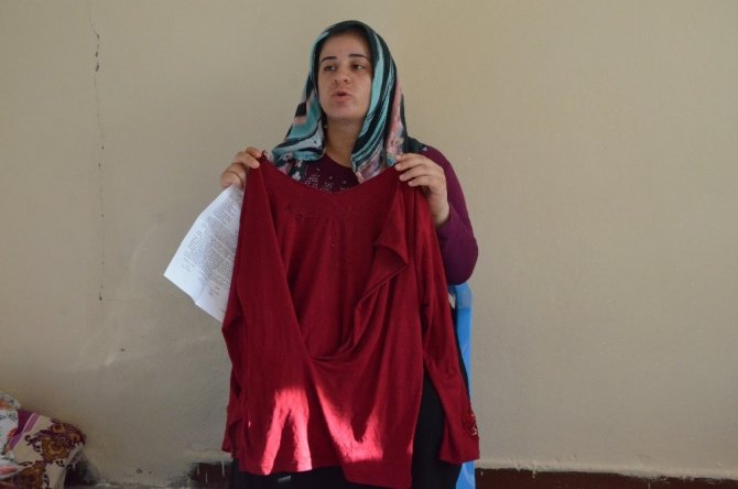 Babasından kalan mirası reddeden 8 aylık hamile kadının, darp edildi!