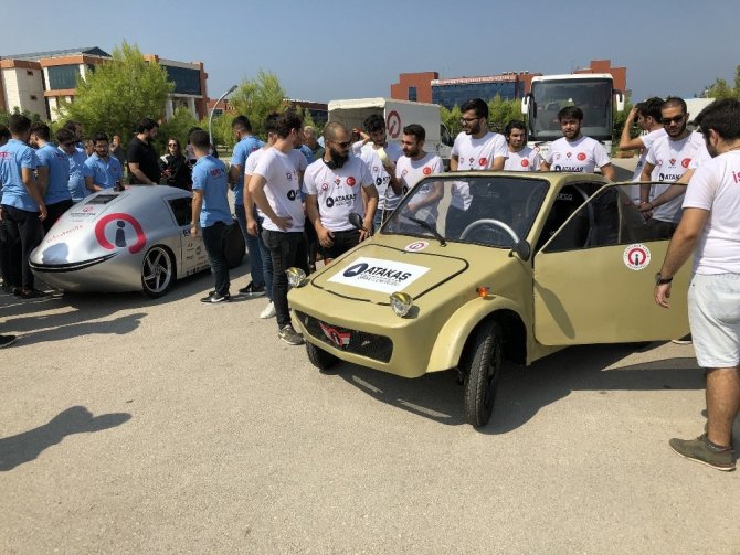 İskenderun’da üniversite öğrencileri insansız hava aracı ve hidrojenle çalışan otomobil yaptı