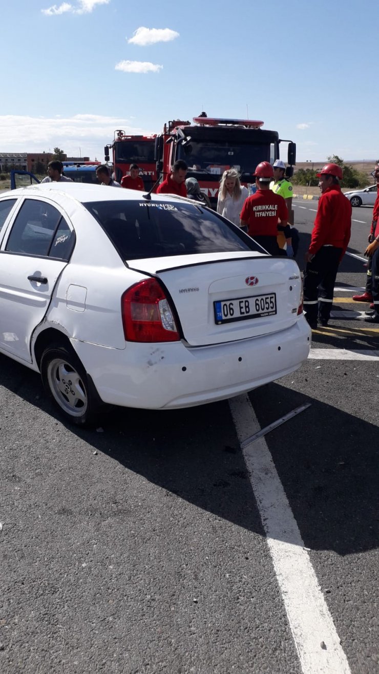 Kırıkkale'de iki otomobil çarpıştı: 7 yaralı