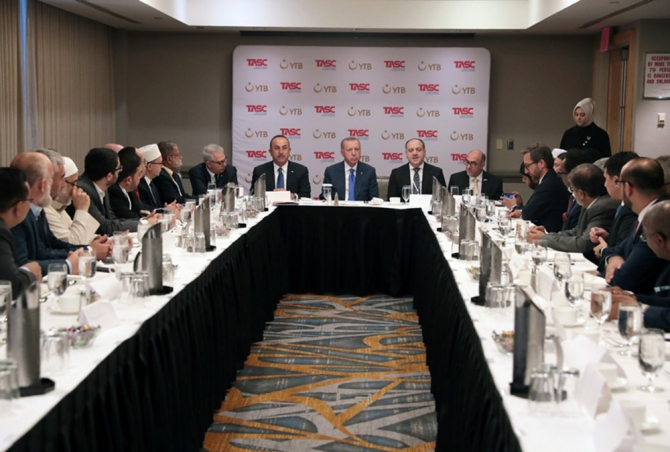 Cumhurbaşkanı Erdoğan, ABD’li Müslüman toplumun temsilcileriyle buluştu