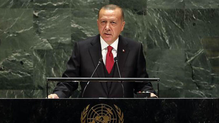 Cumhurbaşkanı Erdoğan, BM kürsüsünde açıklamalarda bulunuyor