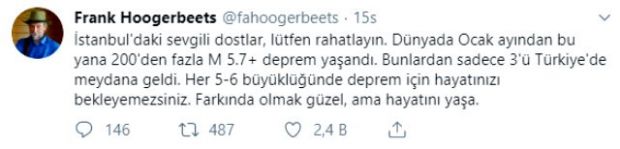 Deprem tahminci Frank Hoogerbeets'ten İstanbullulara kritik çağrı!