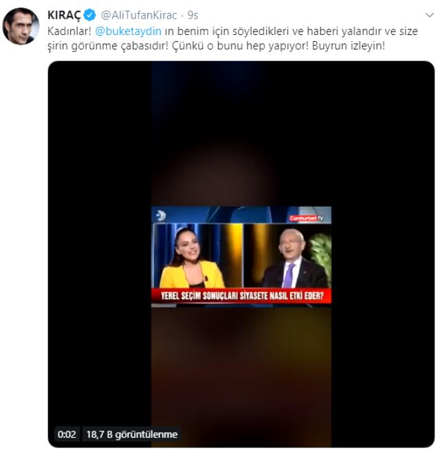 Kıraç'tan Buket Aydın'a tepki: Bunu yapmaya hakkın yok!