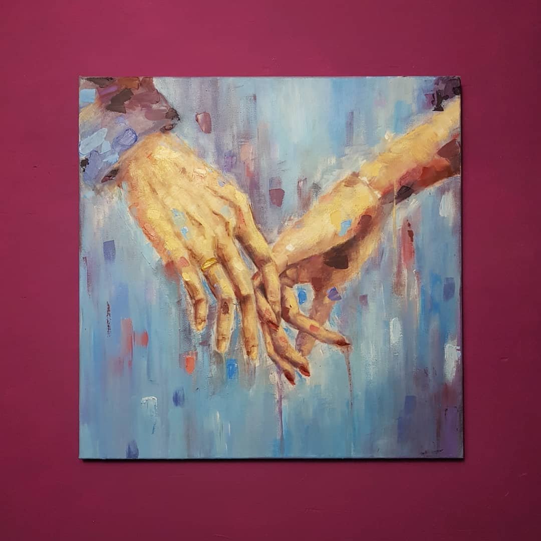 Hiç görmediğiniz bir yetenek! Göğüsleriyle resim yapıyor...