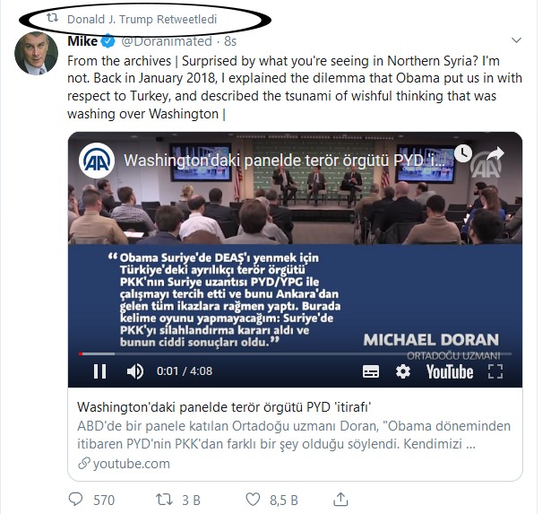 ABD Başkanı Donald Trump'tan PKK paylaşımı!