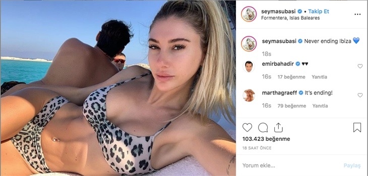 Şeyma Subaşı Ibıza'da leoparlı fotoğrafı ile dikkatleri üzerine çekti