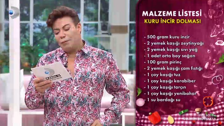 Kuru İncir Dolması nasıl yapılır? Gelinim Mutfakta Kuru İncir Dolması tarifi