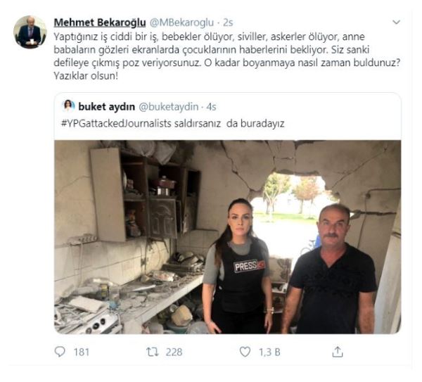 CHP'li Bekaroğlu sınıra giden Buket Aydın'ı çok sert eleştirdi