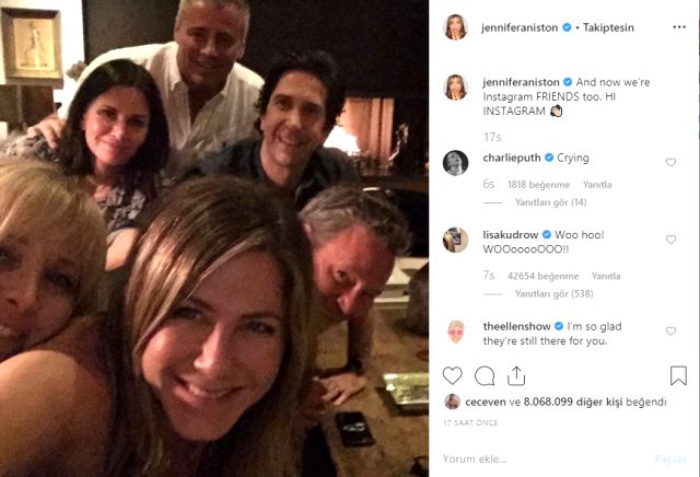 Jennifer Aniston Instagram hesabı açar açmaz Instagram çöktü