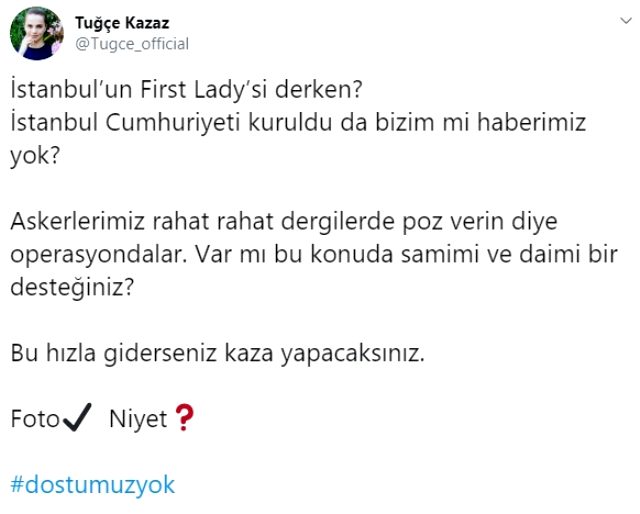 Tuğçe Kazaz'dan Dilek İmamoğlu'na sert tepki! Askerlerimiz neden operasyonda?