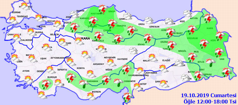 Meteoroloji açıkladı: O illere gök gürültülü sağanak yağış, pus ve sis geliyor