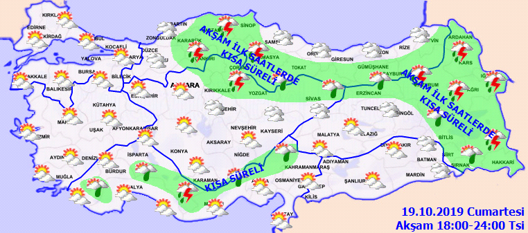 Meteoroloji açıkladı: O illere gök gürültülü sağanak yağış, pus ve sis geliyor