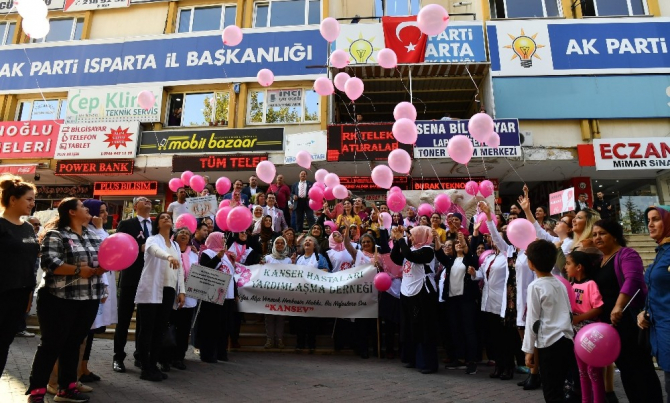 Isparta’da Meme Kanseri Farkındalık Etkinliği düzenlendi