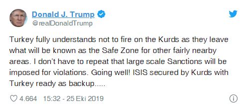 ABD Başkanı Trump'tan yeni bir Türkiye açıklaması geldi!