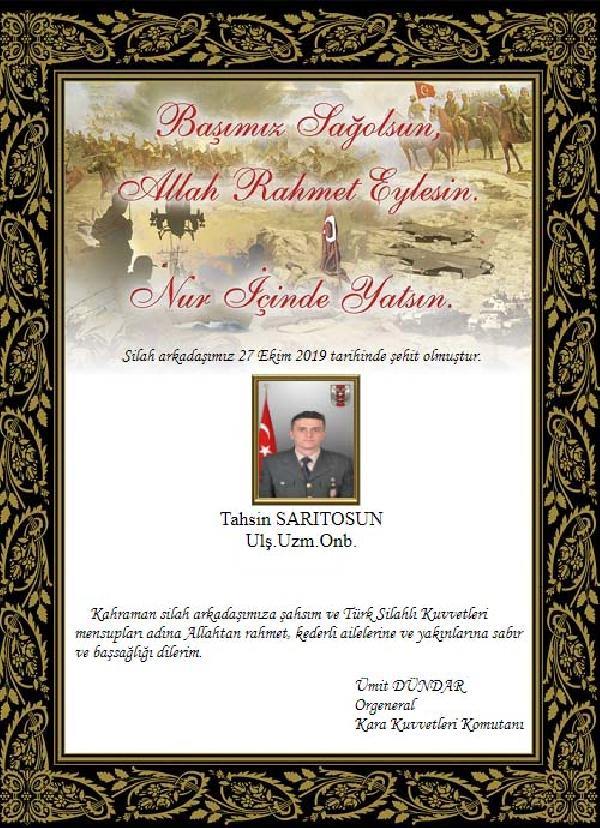 MSB acı haberi duyurdu: 1 şehimiz var!