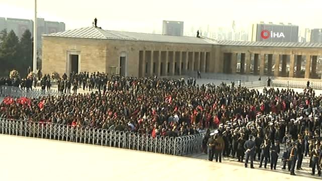 Cumhurbaşkanı Erdoğan Cumhuriyetimizin 96.yılında Anıtkabir'de