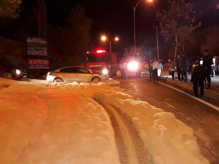 Bir anda büyük panik yarattı! Bütün mahalleyi kapladı