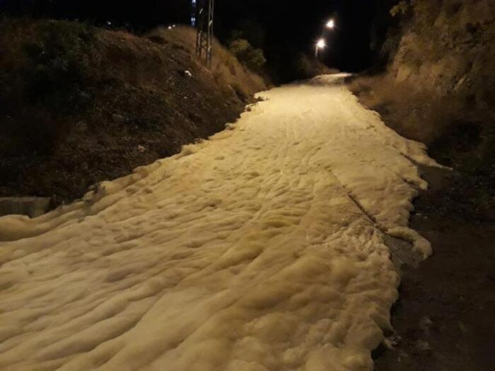 Bir anda büyük panik yarattı! Bütün mahalleyi kapladı