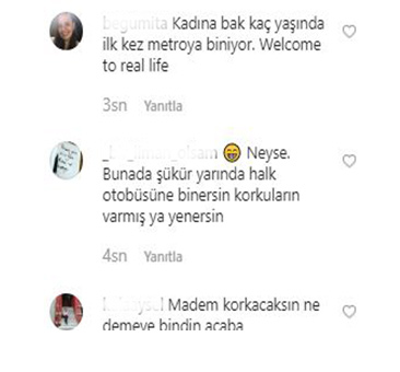 Yeliz Yeşilmen'den dikkat çeken metro videosu