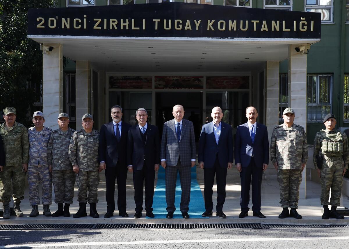 Cumhurbaşkanı Recep Tayyip Erdoğan, Suriye sınırında