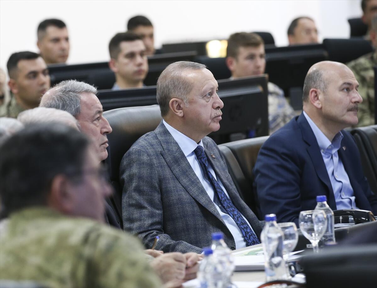 Cumhurbaşkanı Recep Tayyip Erdoğan, Suriye sınırında