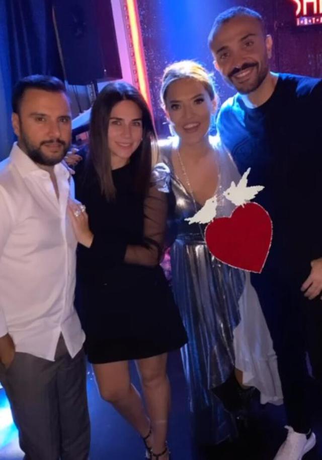 Demet Akalın ve Okan Kurt'tun 8. yıl kutlamasına ünlüler akın etti