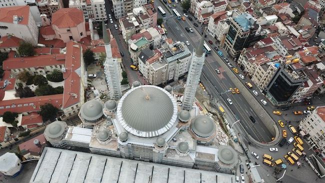 Taksim Camii son durum fotoğrafı havadan görüntülendi! Taksim Camii ne zaman açılacak?
