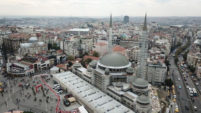 Taksim Camii son durum fotoğrafı havadan görüntülendi! Taksim Camii ne zaman açılacak?