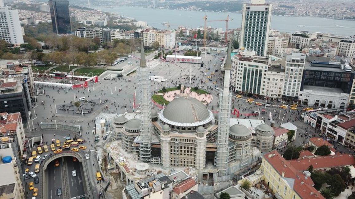 Taksim Camii son durum fotoğrafı havadan görüntülendi! Taksim Camii ne zaman açılacak?