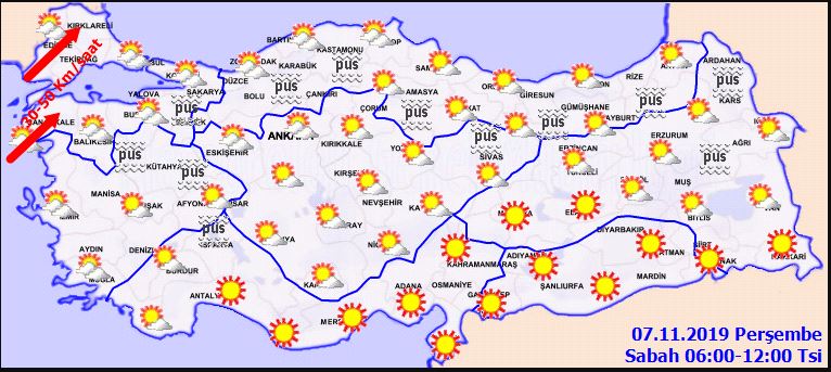 Meteoroloji hava durumu 7 Kasım Perşembe 2019 son dakika | Bugün hava nasıl olacak?