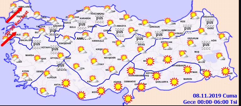 Meteoroloji hava durumu 7 Kasım Perşembe 2019 son dakika | Bugün hava nasıl olacak?