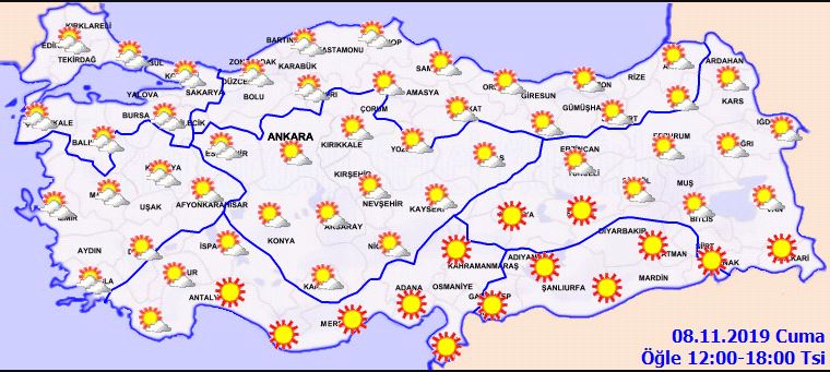 Meteoroloji 8 Kasım Cuma hava durumu son dakika! Bugün hava nasıl olacak?