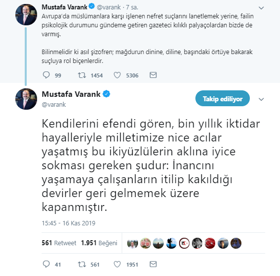 Teknoloji Bakanı Varank başörtüsüne yapılan saldırıya ilişkin sert tepki gösterdi