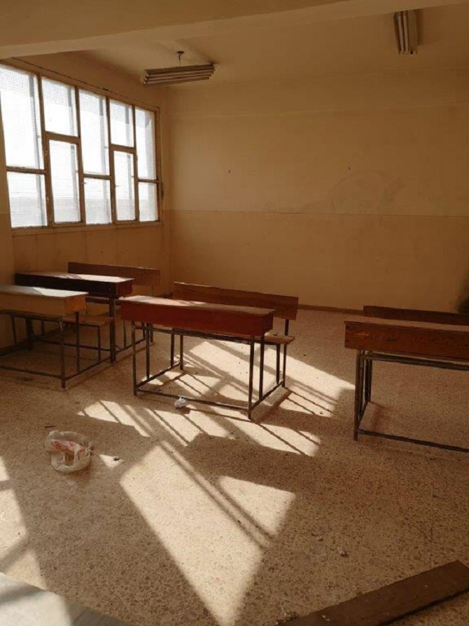 MSB'den açıklama! PKK/YPG okulu mevzi yaparak kullanılamaz hale getirdi