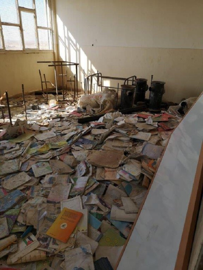 MSB'den açıklama! PKK/YPG okulu mevzi yaparak kullanılamaz hale getirdi