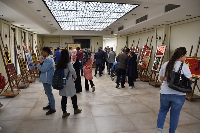 50 bin çivilik Dev Filografisi ilk kişisel sergisinde halkla buluştu