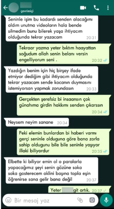 Cezaevindeki kocasıyla tehdit edilerek fuhuşa zorlanan kadının mesajları delil oldu!