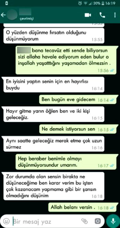 Cezaevindeki kocasıyla tehdit edilerek fuhuşa zorlanan kadının mesajları delil oldu!