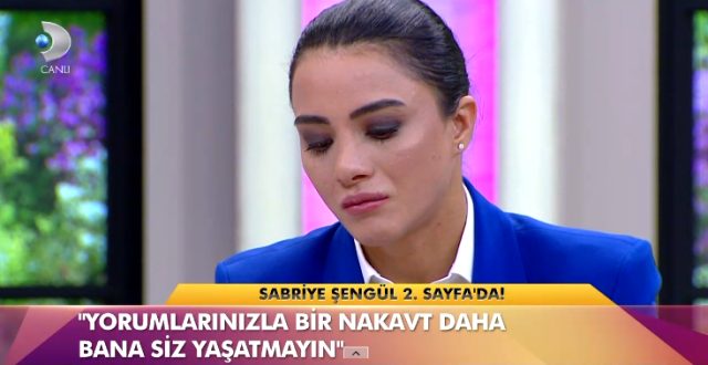32 saniyede nakavt olan Sabriye Şengül canlı yayında gözyaşlarını tutamadı