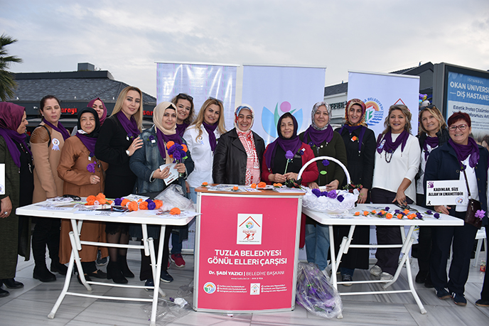 Tuzla'da kadına yönelik şiddette karşı etkinlik düzenlendi