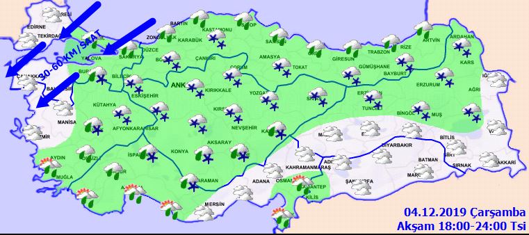 Meteoroloji 4 Aralık Çarşamba hava durumu son dakika! Bugün hava nasıl olacak?