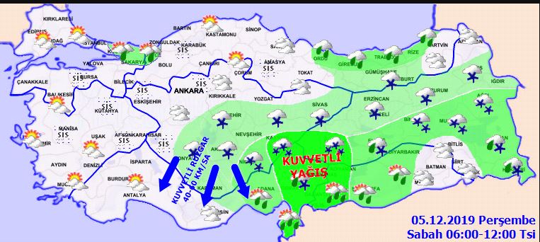 Meteoroloji 5 Aralık Perşembe hava durumu son dakika! Bugün hava nasıl olacak?
