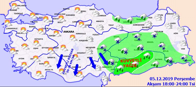 Meteoroloji 5 Aralık Perşembe hava durumu son dakika! Bugün hava nasıl olacak?