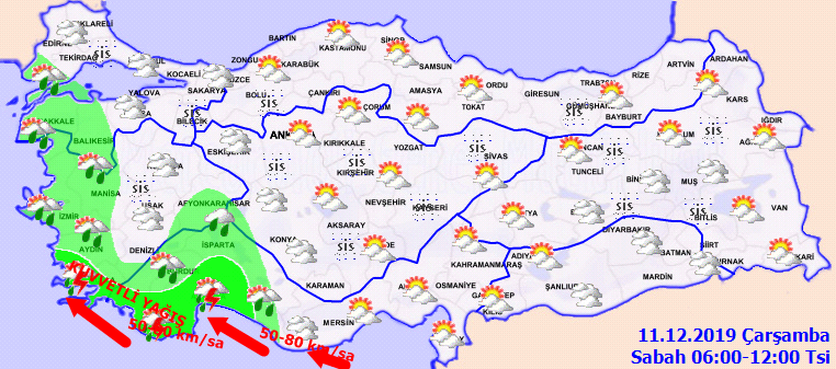 Meteoroloji'den o illerde yaşayanlara flaş uyarı: Yağış ve rüzgar kuvvetli geliyor