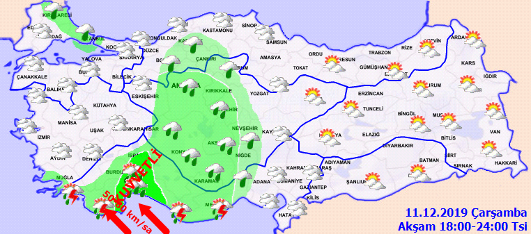 Meteoroloji'den o illerde yaşayanlara flaş uyarı: Yağış ve rüzgar kuvvetli geliyor